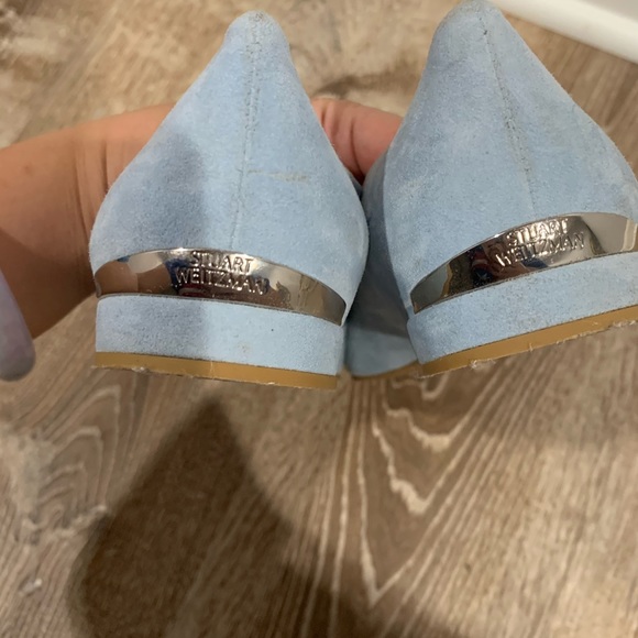 Stuart Weitzman Dusty Blue Flat - Picture 6 of 8